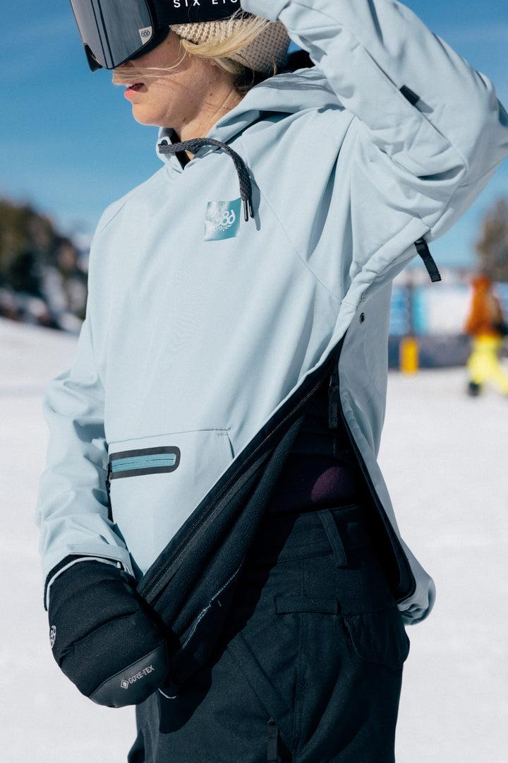 686 Women's Waterproof Hoody — DUSTY MARINE (vista 2)