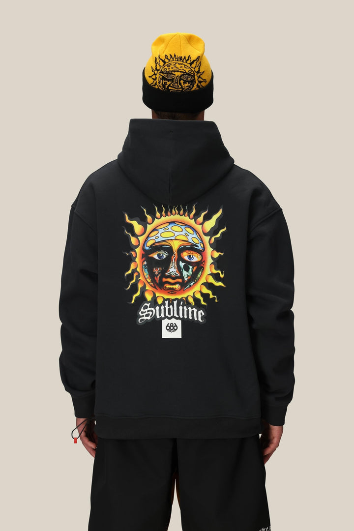 686 Men's Sublime Premium Heavyweight Pullover Hoody — SUBLIME BLACK (vista 2)