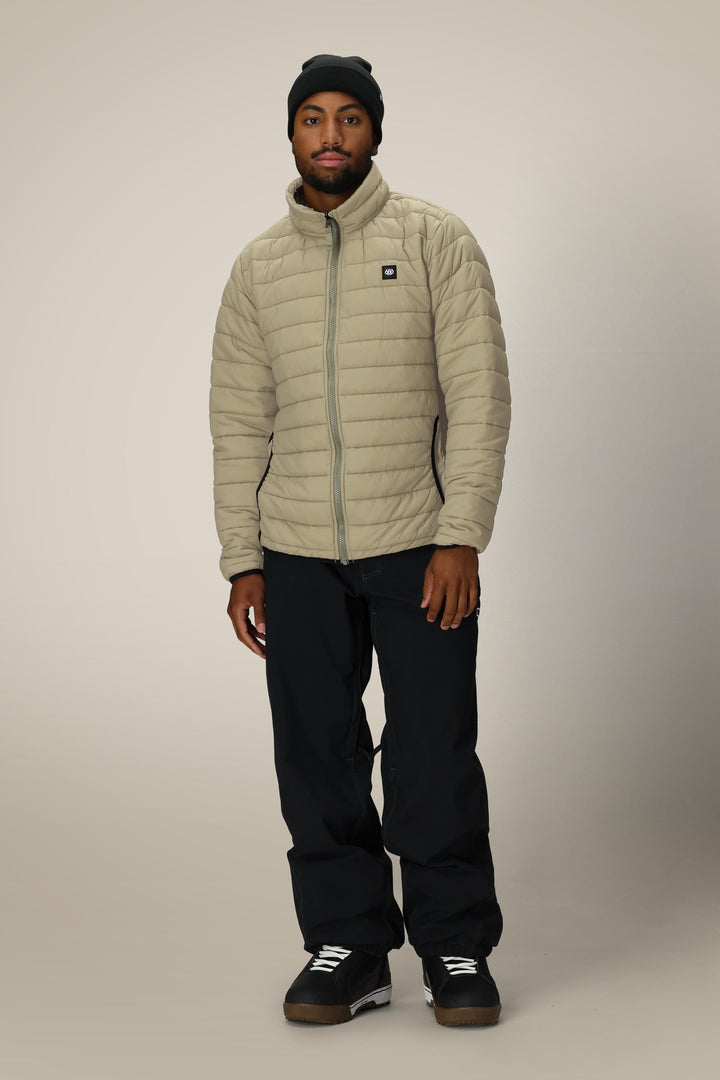 686 Men's Thermal Puff Jacket — SAGE COLORBLOCK (vista 2)