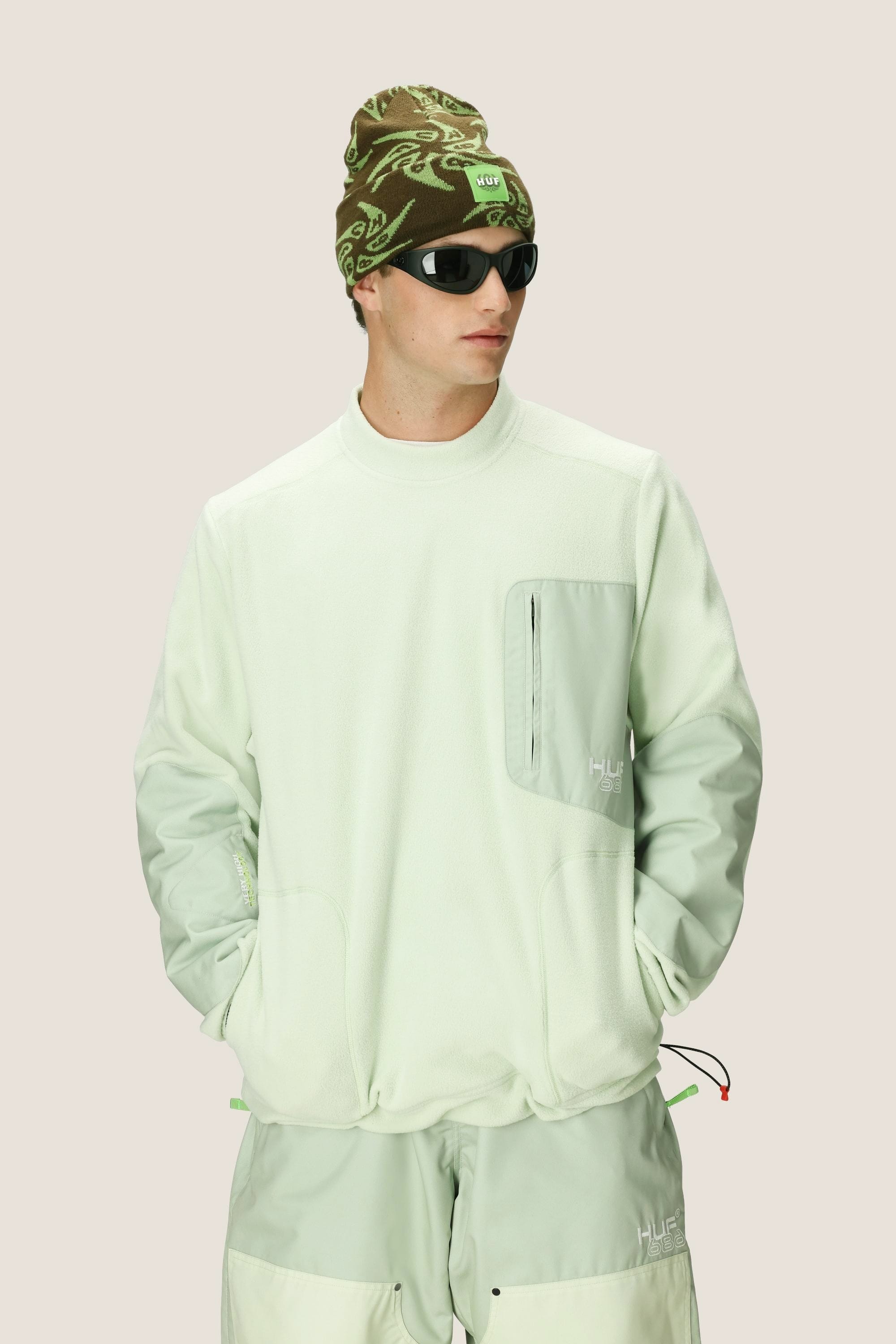 686 Men's HUF Fleece Crewneck – 686.com