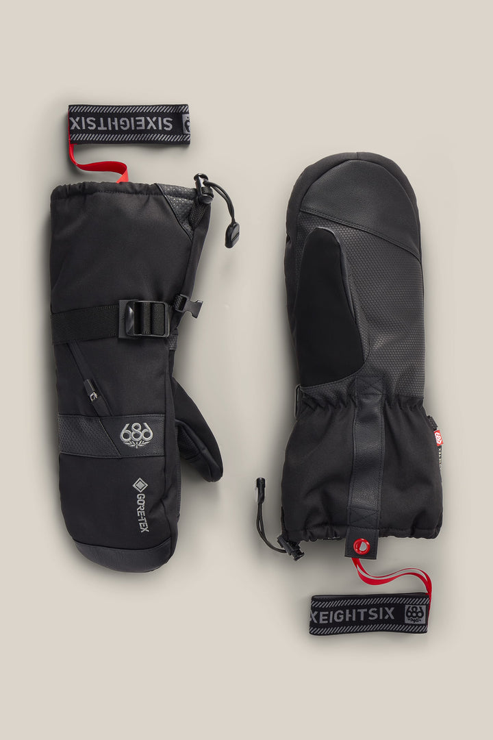 686 Men's GORE-TEX® SMARTY® 3-In-1 Gauntlet Mitt — BLACK