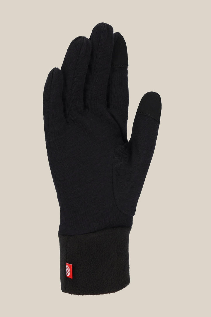 686 Women's Merino Glove Liner — BLACK HEATHER (vista 2)