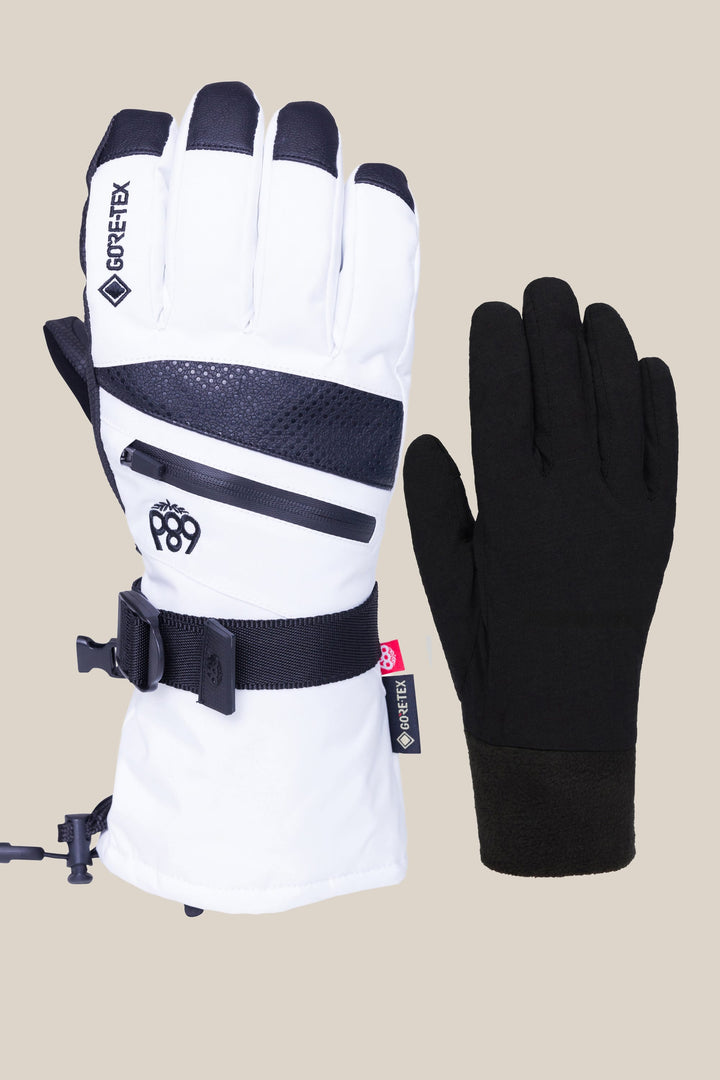 salomon force dry women's ski snowboard gloves m white Swany LA Posh Glove The elegant women's ski gloves & mittens