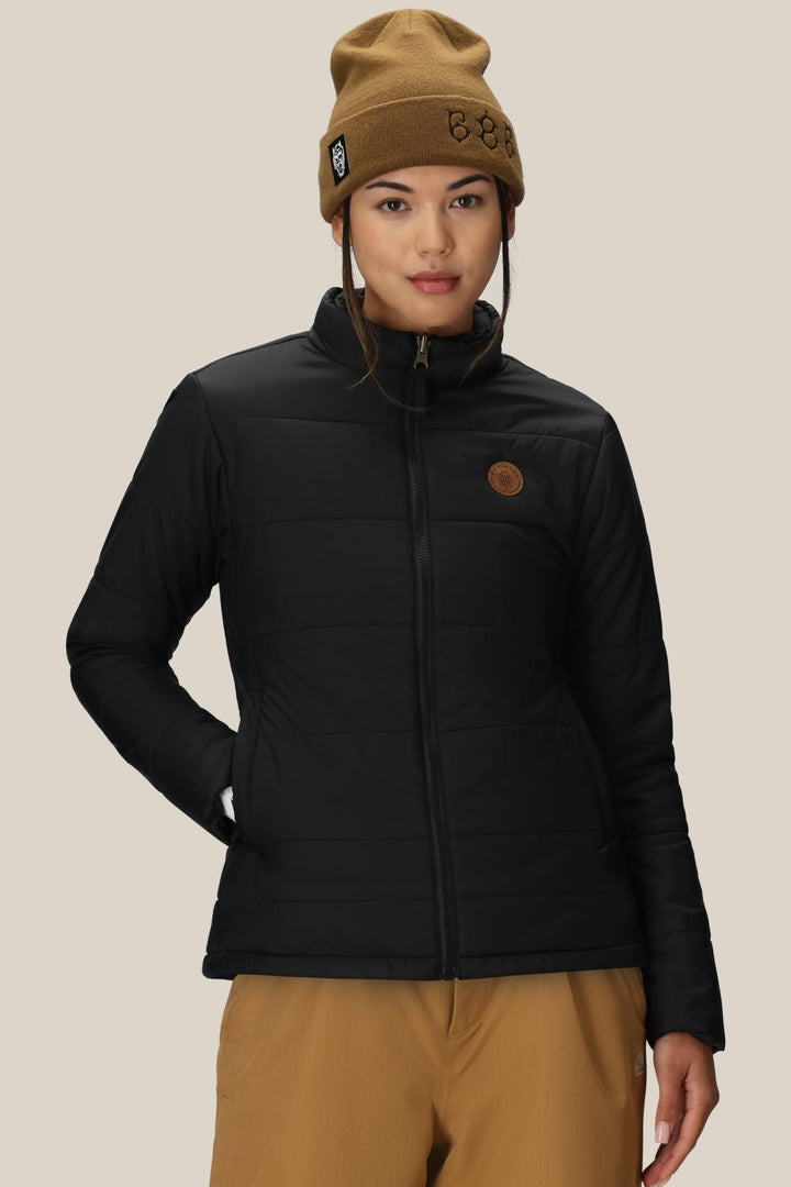 686 Women's Thermal Puff Insulated Jacket — BLACK