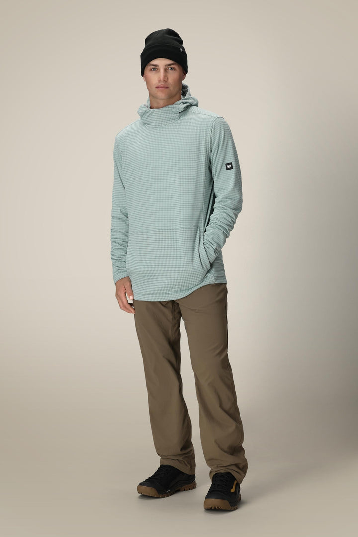 686 Men's Mission Grid™ Fleece Hoody — DUSTY MARINE (vista 2)