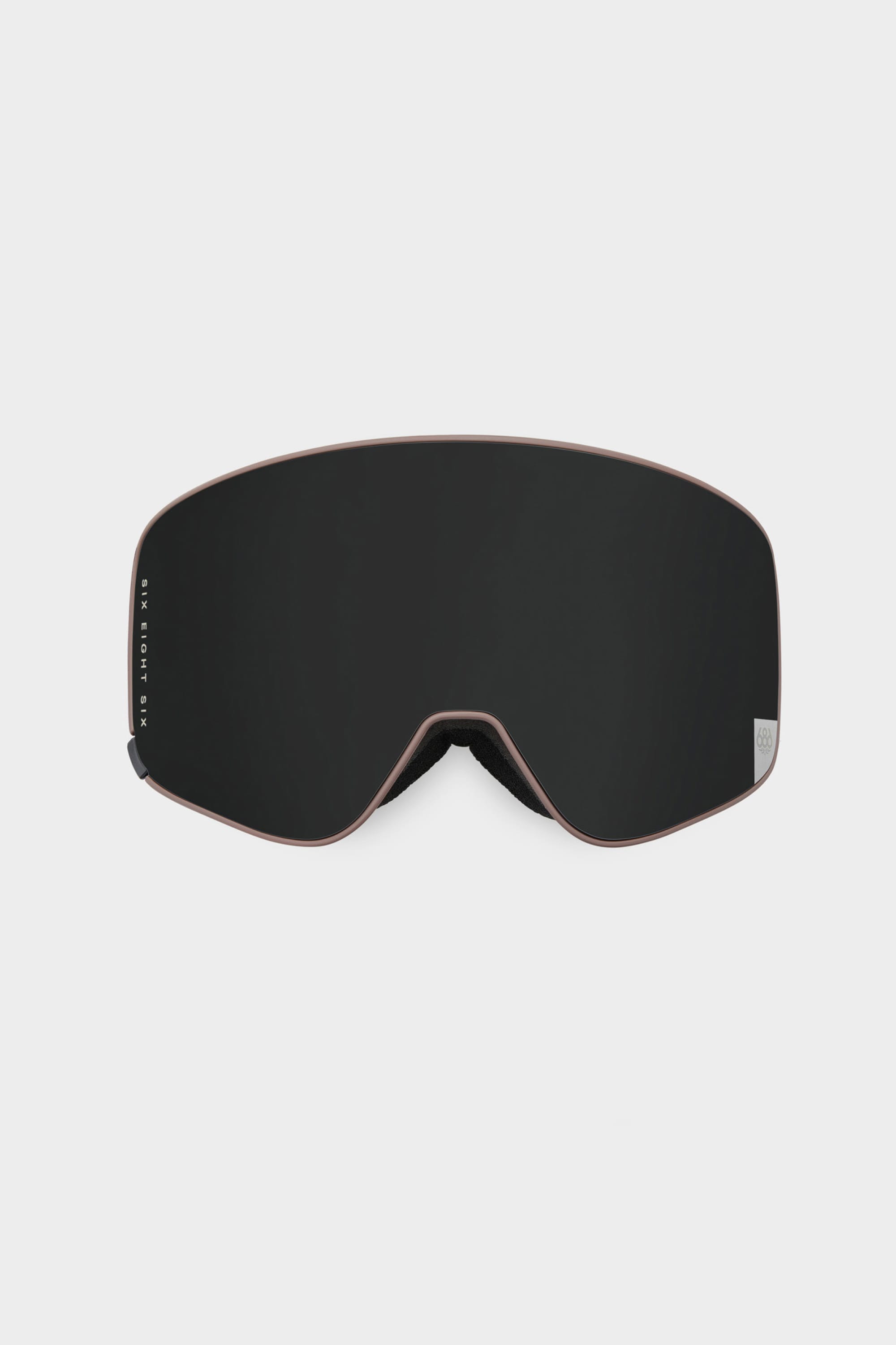 The 686 SMARTY® Magnetic Goggle Replacement Lens by 686 is a sleek, frameless black ski or snowboard lens with a modern, minimal design and magnetic tech for easy swapping, shown against a plain white background.