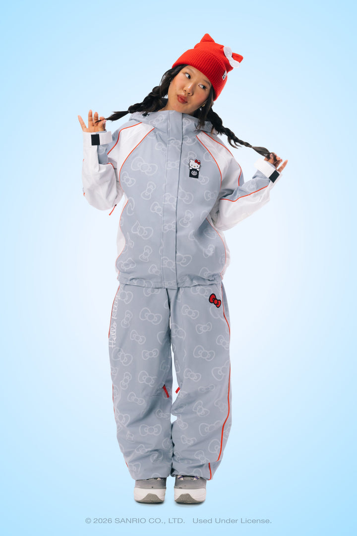 686 Women's Hello Kitty® Lil Bow Shell Jacket — HELLO KITTY® DENIM (vista 2)