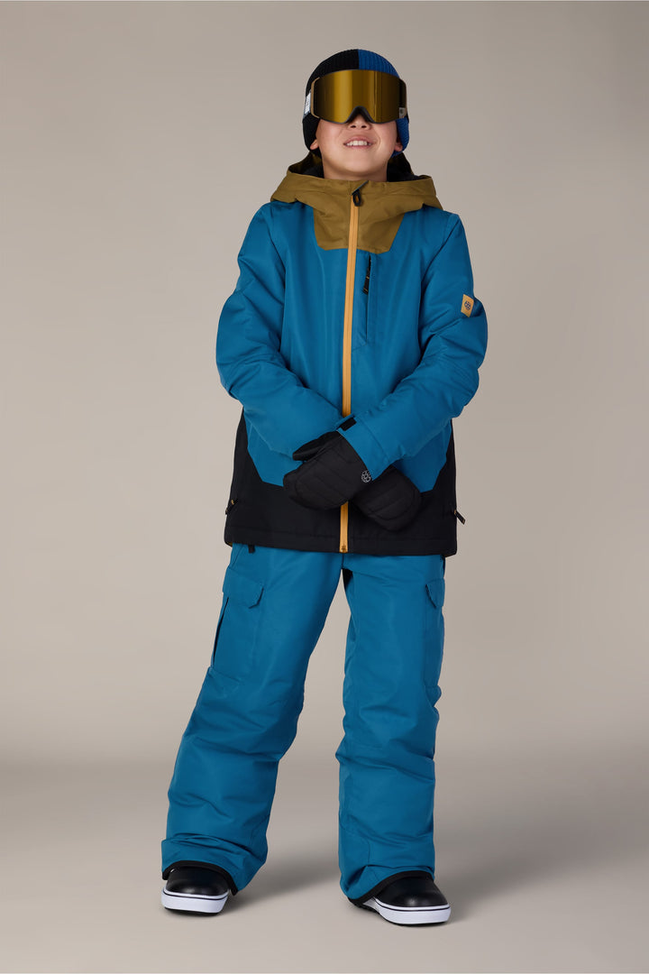 686 Boys' Gateway™ Insulated Jacket — BLUE ASH COLORBLOCK (vista 2)