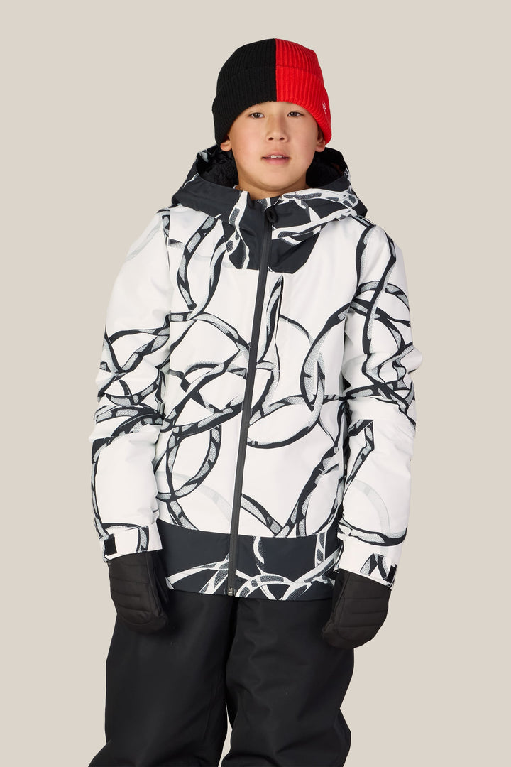 686 Boys' Gateway™ Insulated Jacket — WHITE WIRE COLORBLOCK