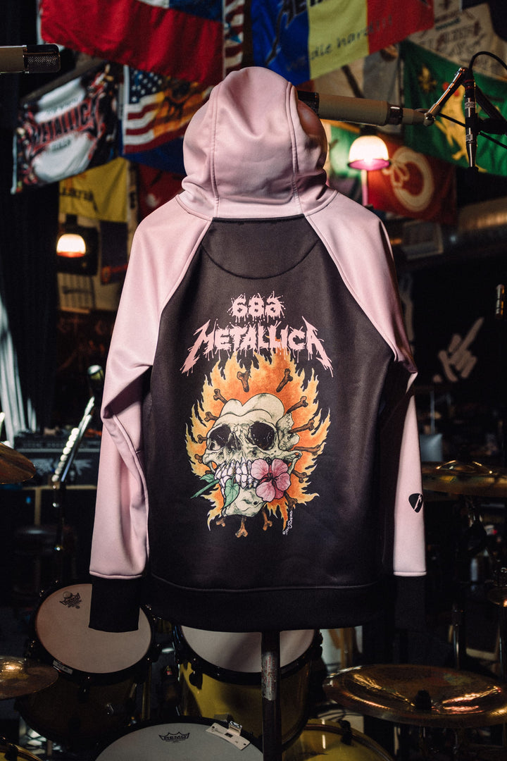 686 Women's Metallica Bonded Fleece Pullover Hoody — METALLICA BLACK