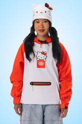 686 Women's Hello Kitty® Waterproof Hoody - HELLO KITTY® WHITE RED