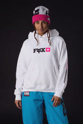 686 Women's Fox Racing Premium Heavyweight Pullover Hoody - FOX WHITE