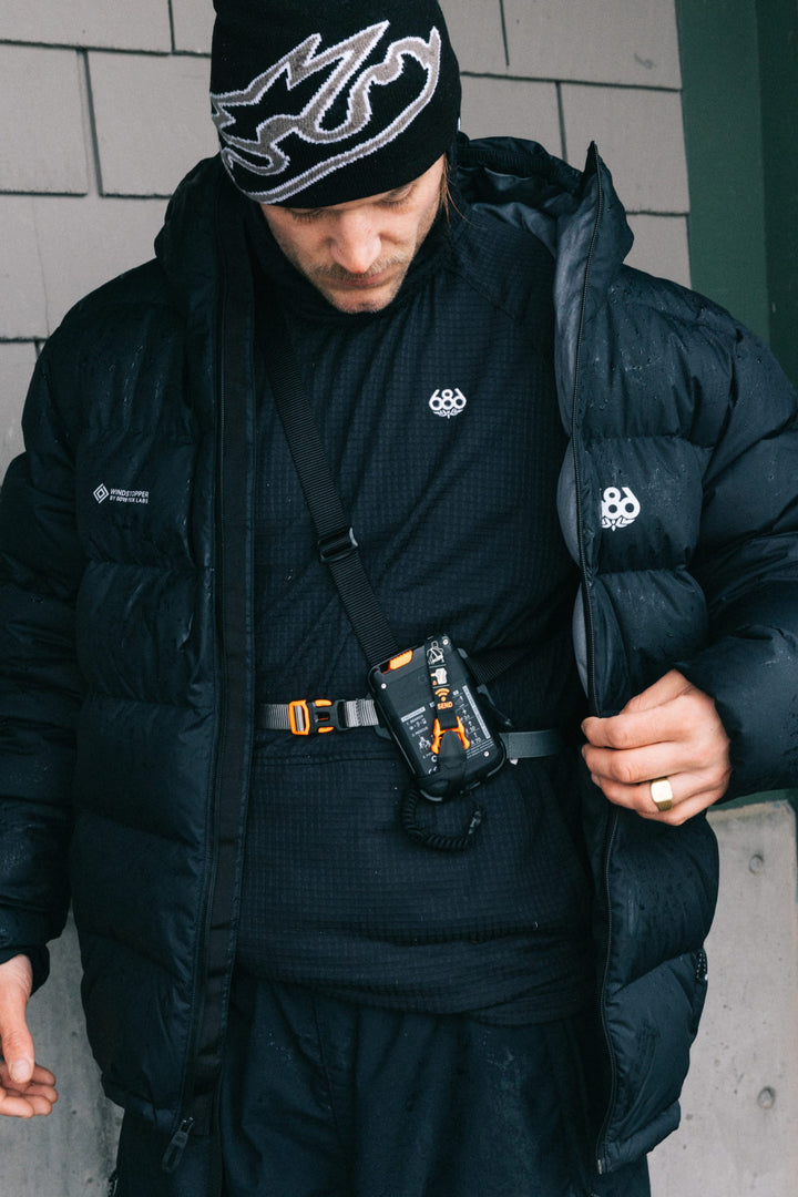 686 Men's Mission Grid™ Raglan Hoody — BLACK