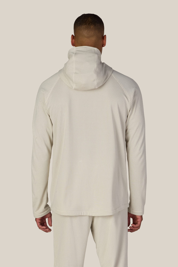 686 Men's Mission Grid™ Raglan Hoody — LIMESTONE (vista 2)
