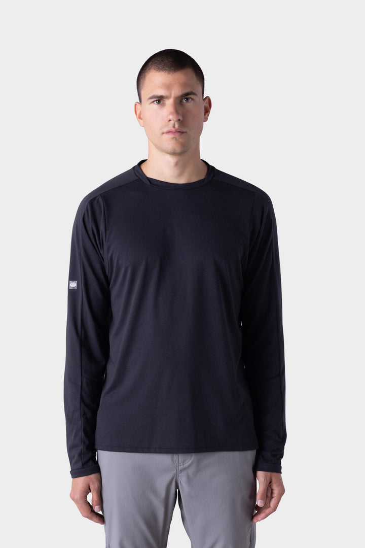 686 Men's Rival Long Sleeve Bike Jersey — EVIL BLACK