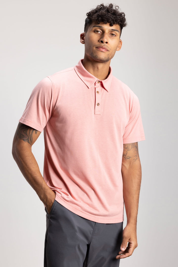 686 Men's Everywhere drirelease® Tech Polo — ROSETTE (vista 2)