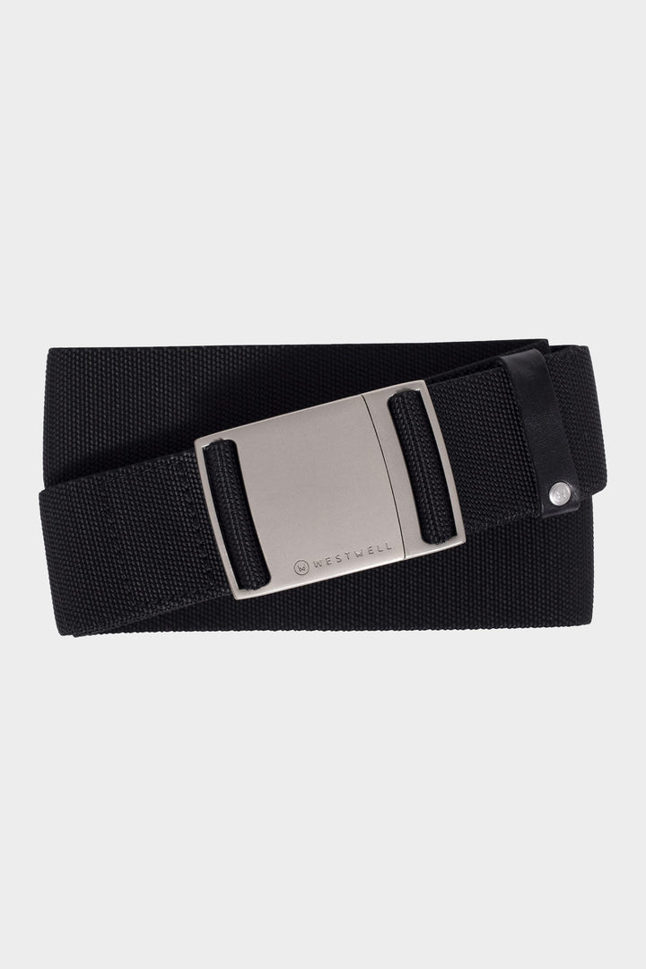 686 Westwell Clicker Stretch Belt — NICKEL/BLACK