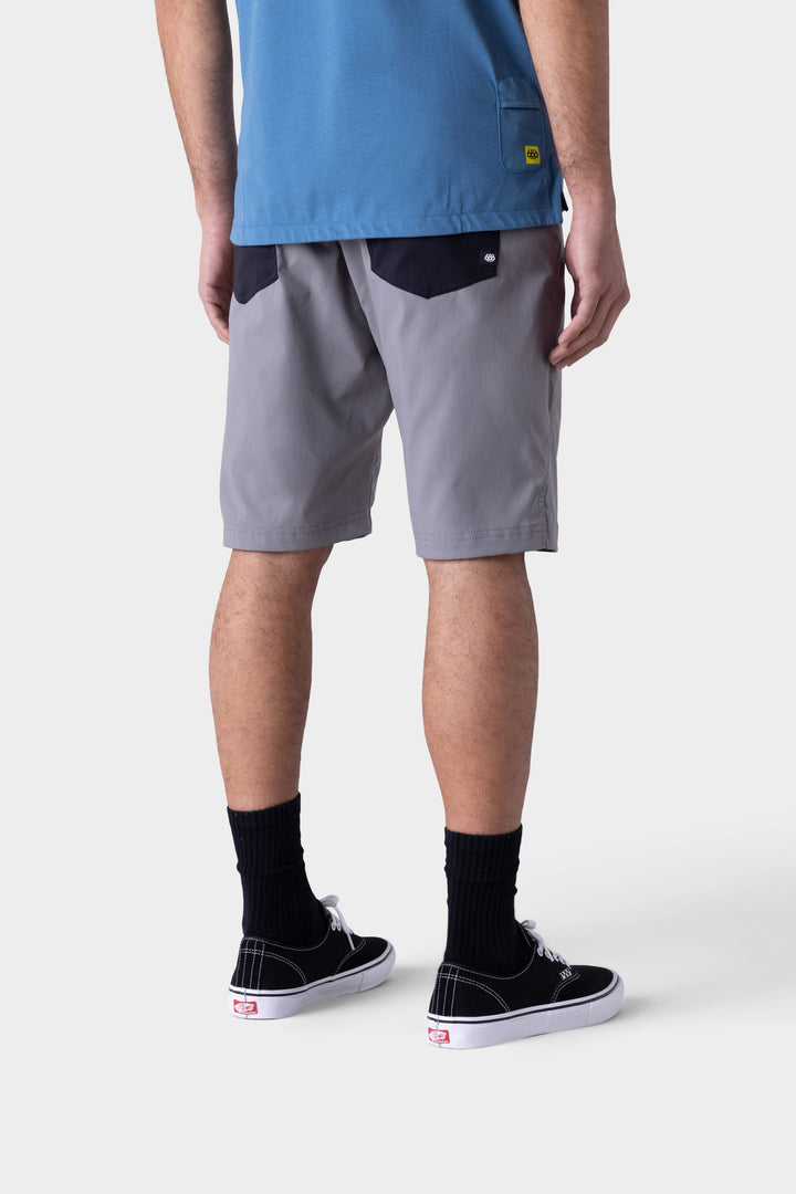 686 Men's Platform Bike Short — GREY COLORBLOCK (vista 2)